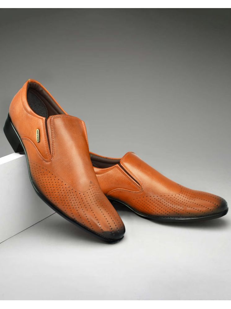     			Ajanta Tan Men's Slip On Formal Shoes