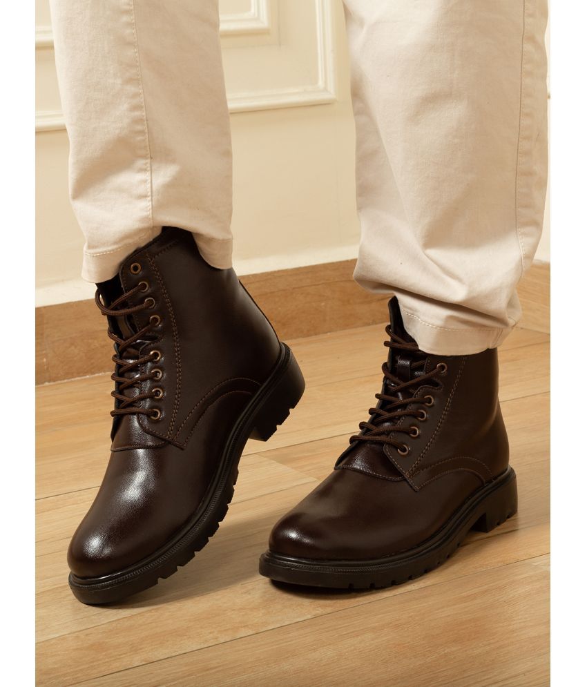     			Big Fox Brown Men's Casual Boots