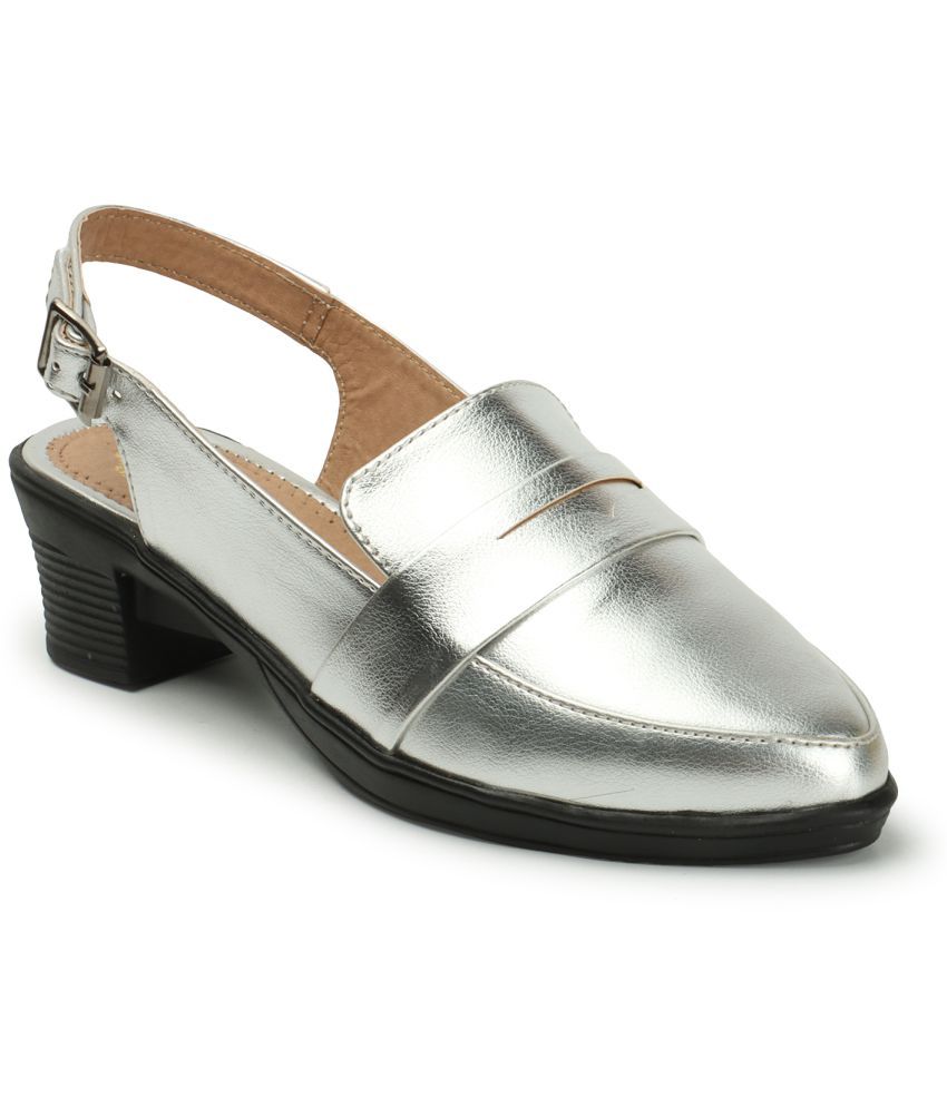     			Denill Silver Women's Sandal Heels