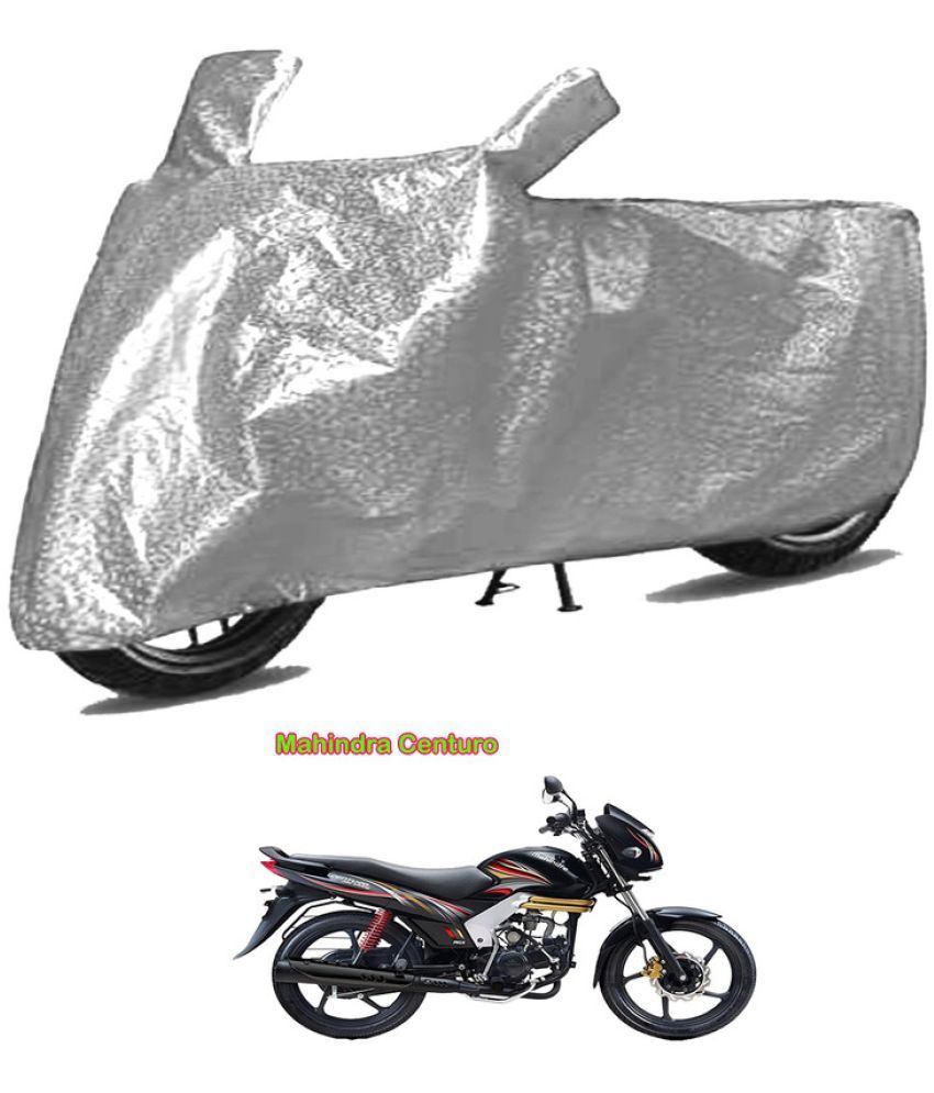     			GOLDKARTZ Bike Body Cover for Mahindra Centuro ( Pack of 1 ) , Silver