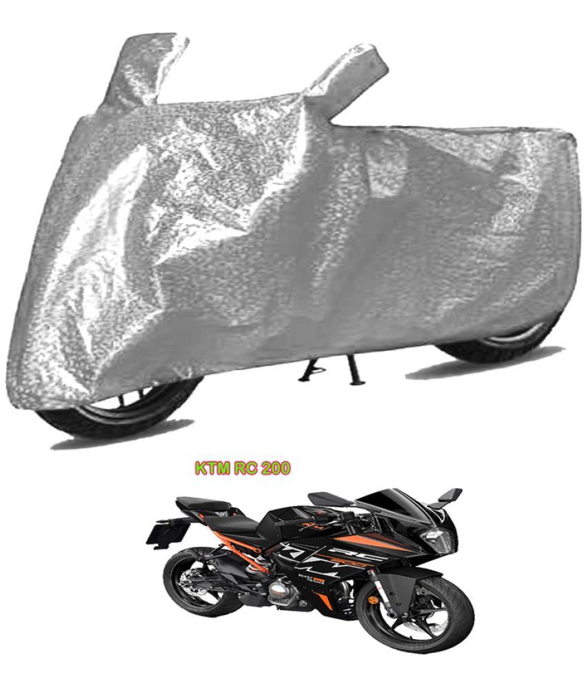     			GOLDKARTZ Bike Body Cover for KTM RC 200 ( Pack of 1 ) , Silver