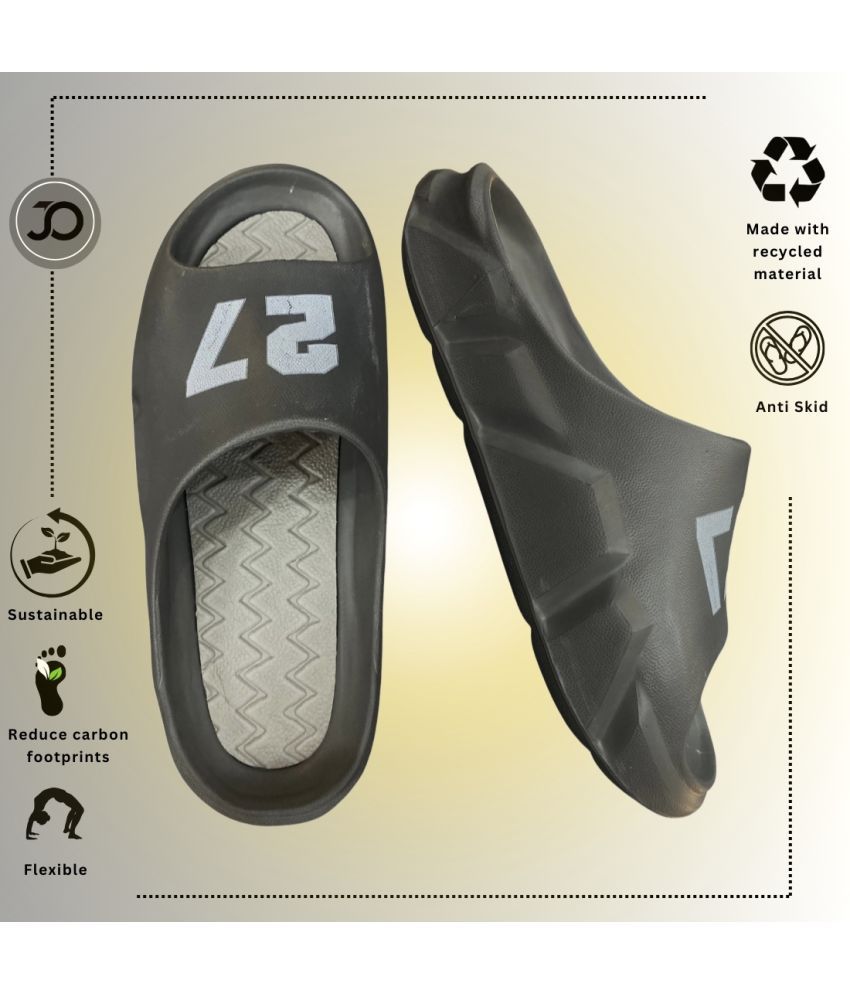     			Jootiyapa Grey Men's Slide Flip Flop