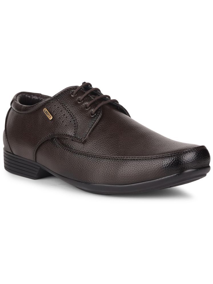     			Liberty Brown Men's Derby Formal Shoes