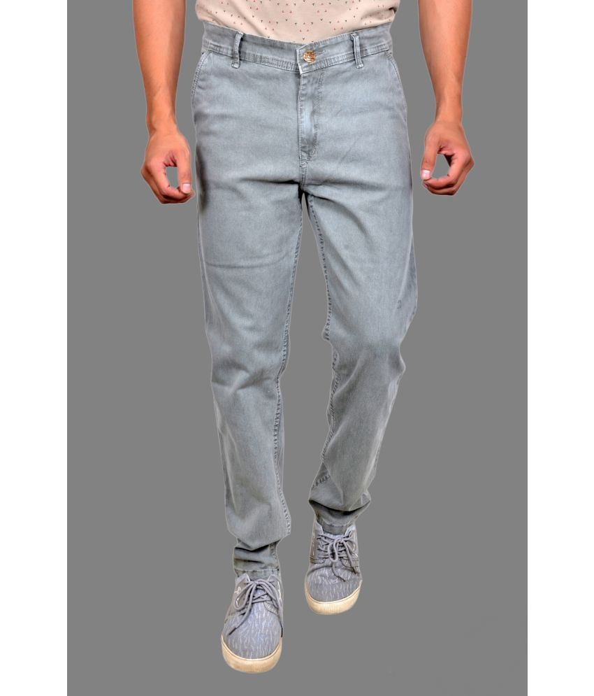     			MATHAE Slim Fit Basic Men's Jeans - Grey ( Pack of 1 )