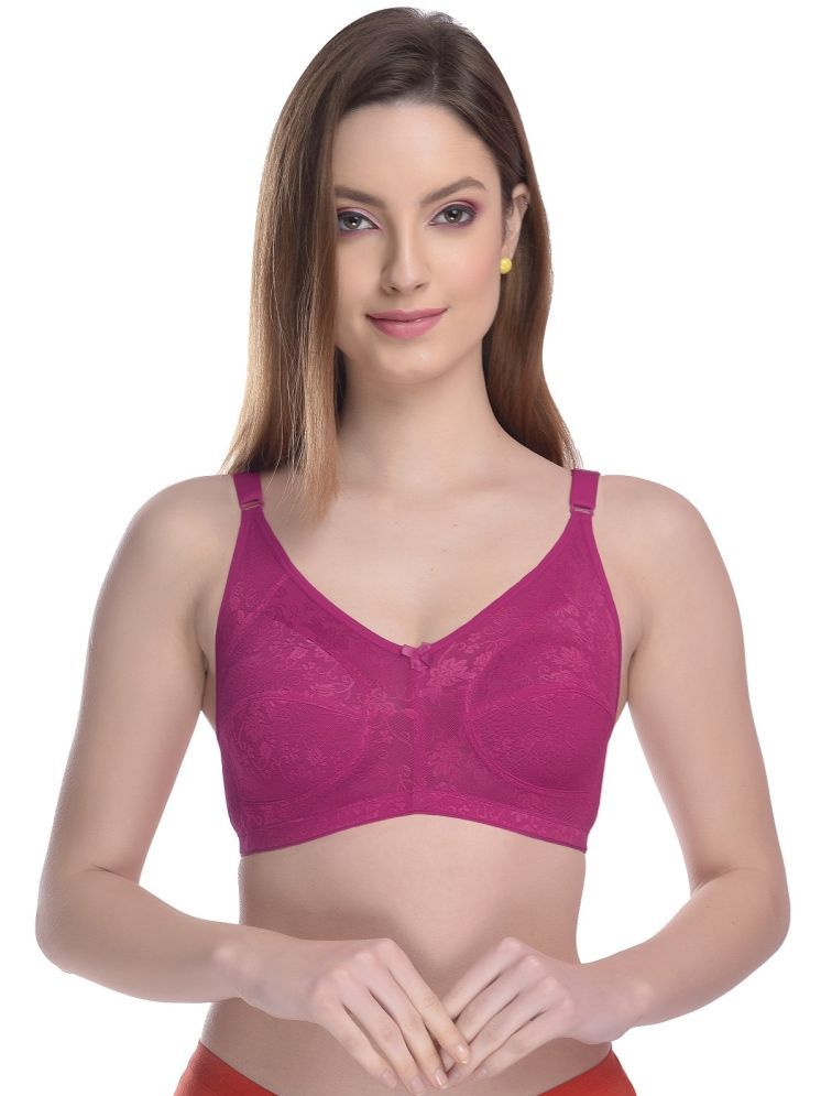     			Madam Cotton Blend Non Padded Women's Everyday Bra ( Purple ) BRA