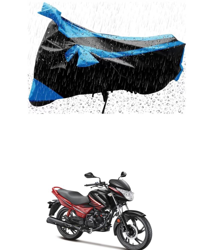     			RONISH Bike Body Cover for Hero Glamour i3s ( Pack of 1 ) , Blue