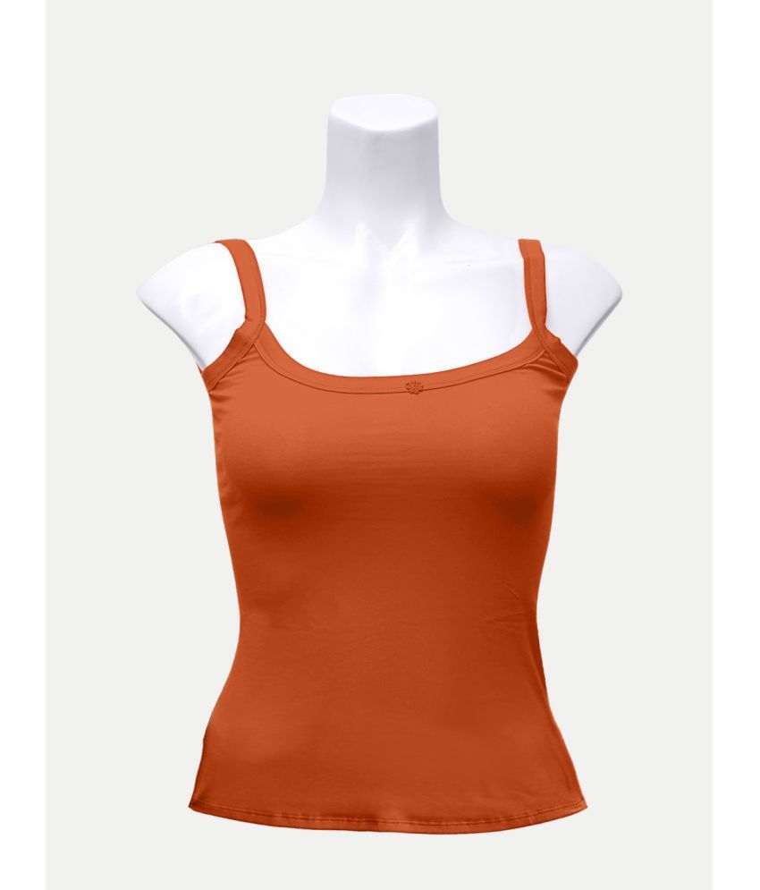     			Radprix Cotton Camisoles - Orange Single