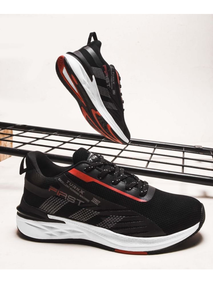     			TurnX First Black Men's Sports Running Shoes