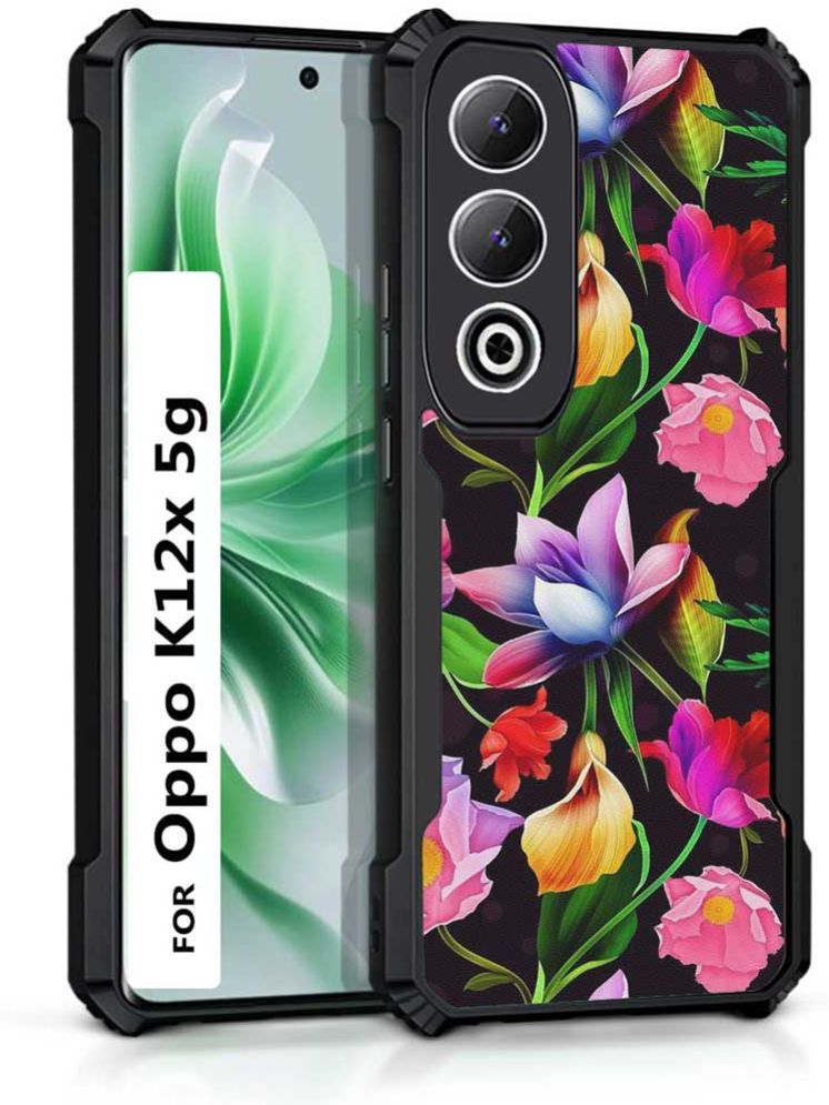     			COBERTA Multicolor Printed Back Cover Polycarbonate Compatible For Oppo K12X 5G ( Pack of 1 )