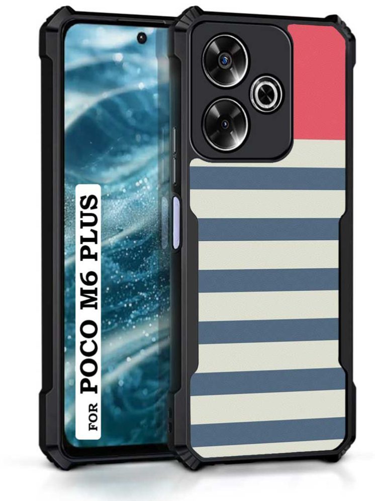     			COBERTA Multicolor Printed Back Cover Polycarbonate Compatible For Poco M6 Plus 5G ( Pack of 1 )