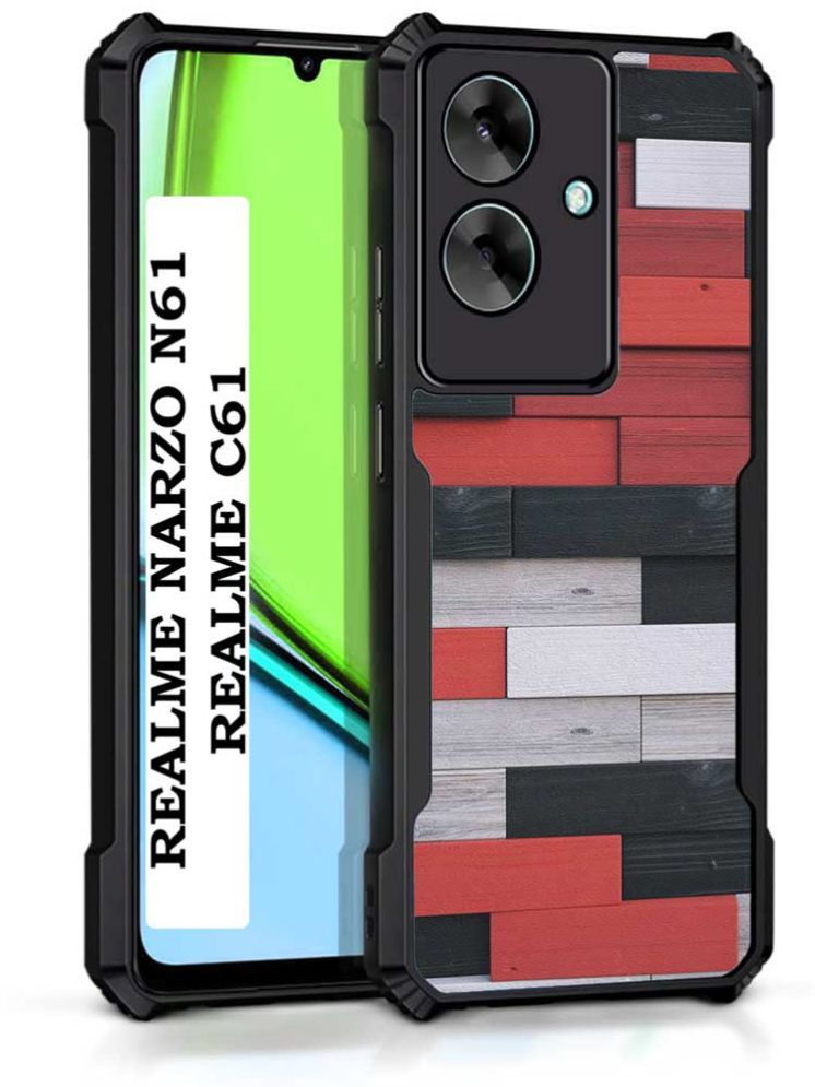     			COBERTA Multicolor Printed Back Cover Polycarbonate Compatible For Realme Narzo N61 ( Pack of 1 )