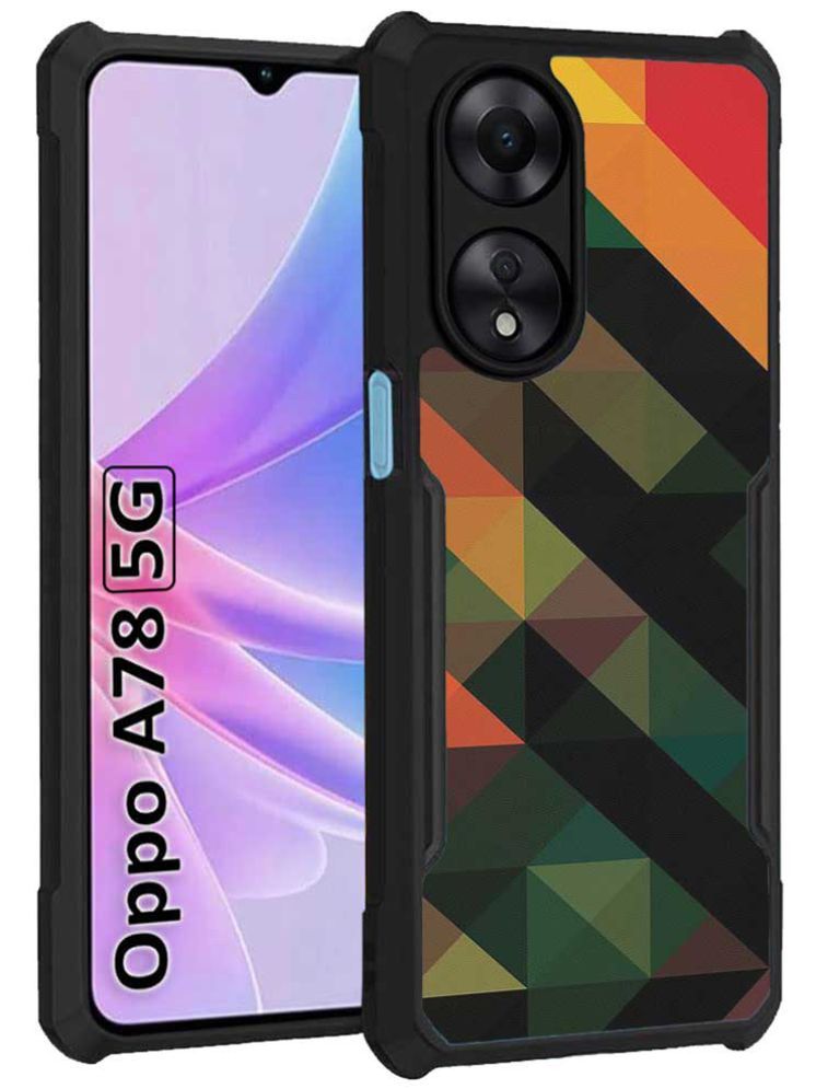     			COBERTA Multicolor Printed Back Cover Polycarbonate Compatible For OPPO A78 5G ( Pack of 1 )