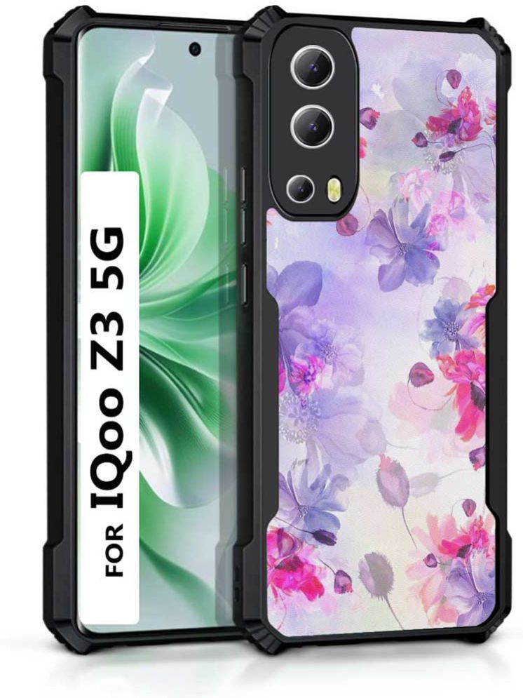     			COBERTA Multicolor Printed Back Cover Polycarbonate Compatible For iQOO Z3 ( Pack of 1 )