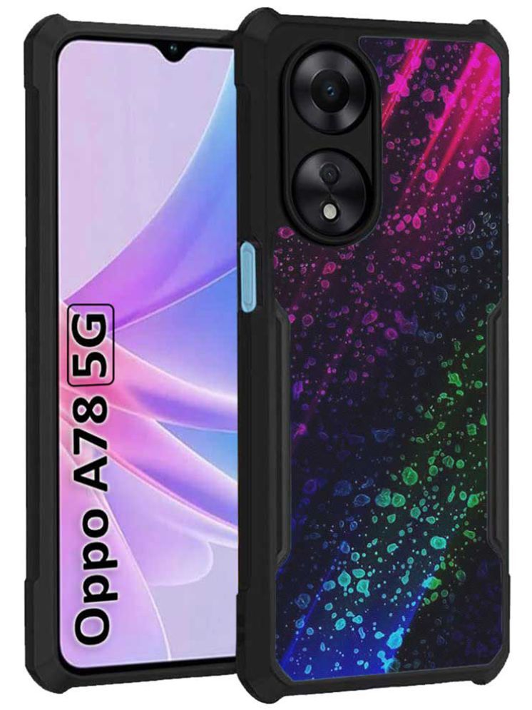     			COBERTA Multicolor Printed Back Cover Polycarbonate Compatible For OPPO A78 5G ( Pack of 1 )