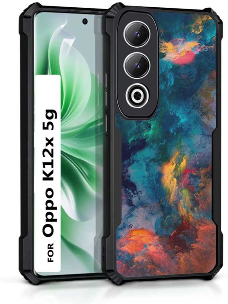     			COBERTA Multicolor Printed Back Cover Polycarbonate Compatible For Oppo K12X 5G ( Pack of 1 )