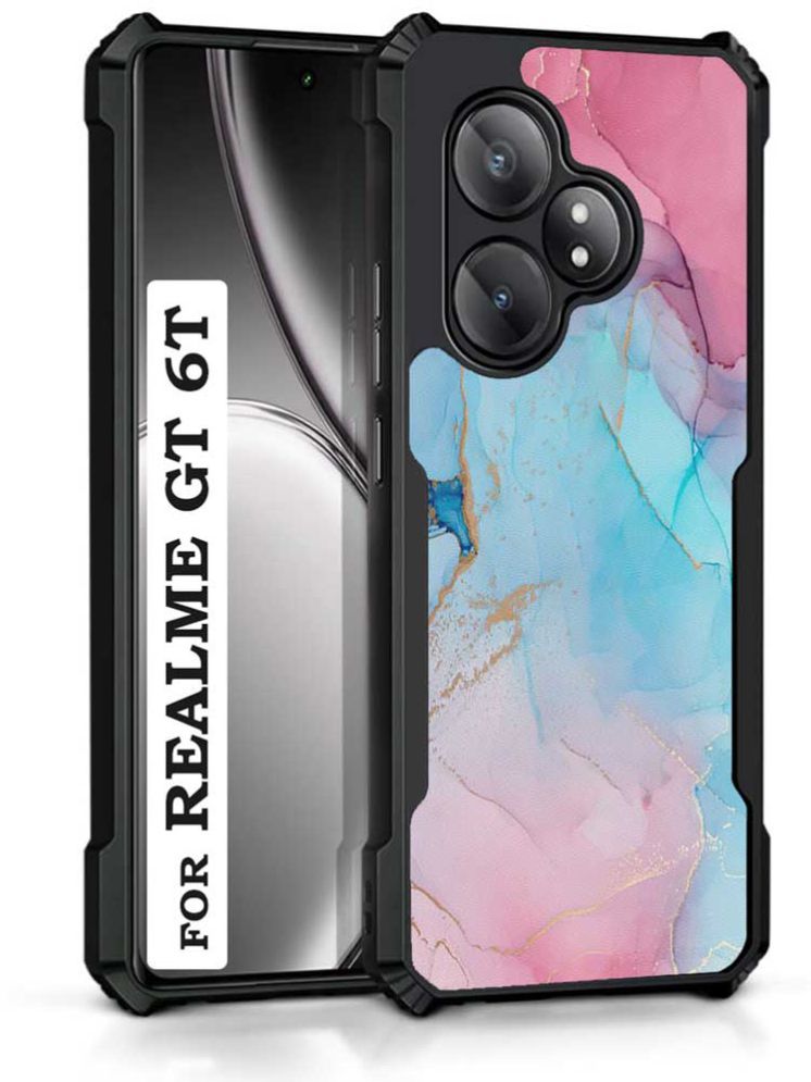     			COBERTA Multicolor Printed Back Cover Polycarbonate Compatible For Realme GT 6T 5G ( Pack of 1 )