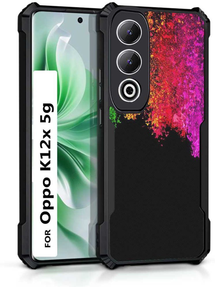     			COBERTA Multicolor Printed Back Cover Polycarbonate Compatible For Oppo K12X 5G ( Pack of 1 )