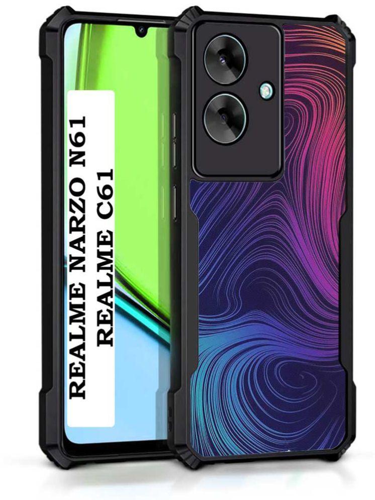     			COBERTA Multicolor Printed Back Cover Polycarbonate Compatible For Realme Narzo N61 ( Pack of 1 )