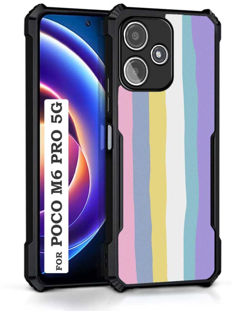     			COBERTA Multicolor Printed Back Cover Polycarbonate Compatible For Poco M6 Pro ( Pack of 1 )