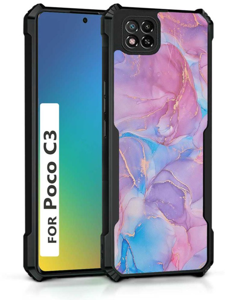     			COBERTA Multicolor Printed Back Cover Polycarbonate Compatible For POCO C3 ( Pack of 1 )