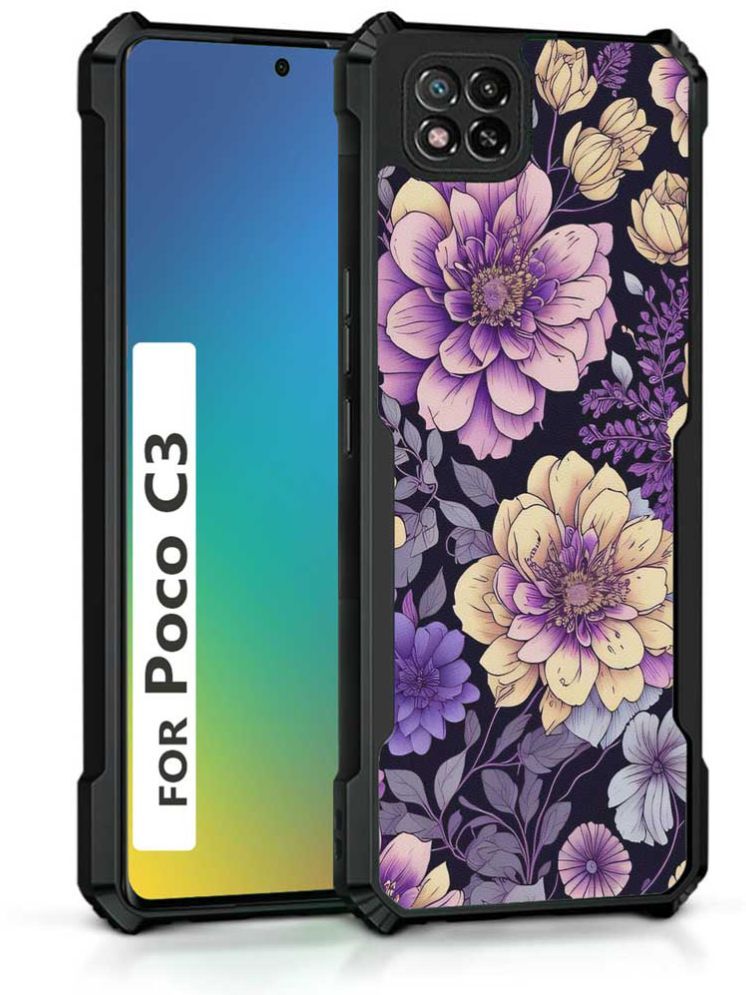     			COBERTA Multicolor Printed Back Cover Polycarbonate Compatible For POCO C3 ( Pack of 1 )