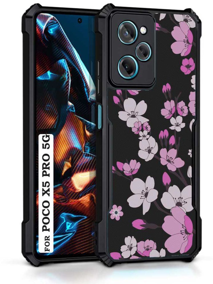     			COBERTA Multicolor Printed Back Cover Polycarbonate Compatible For Poco X5 Pro 5G ( Pack of 1 )