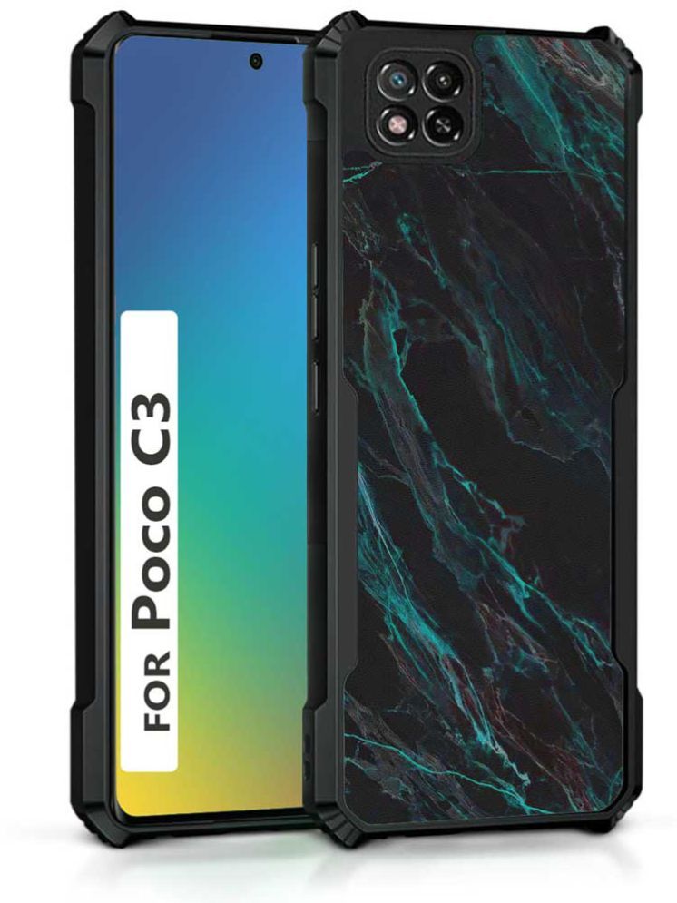     			COBERTA Multicolor Printed Back Cover Polycarbonate Compatible For POCO C3 ( Pack of 1 )