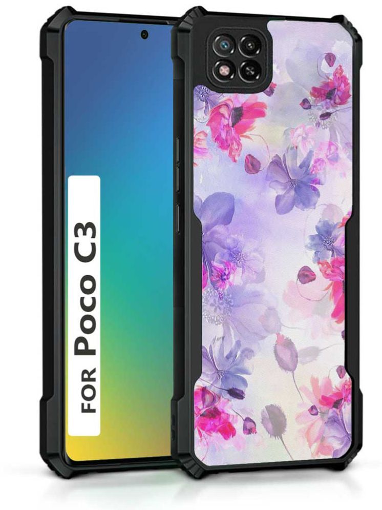     			COBERTA Multicolor Printed Back Cover Polycarbonate Compatible For POCO C3 ( Pack of 1 )