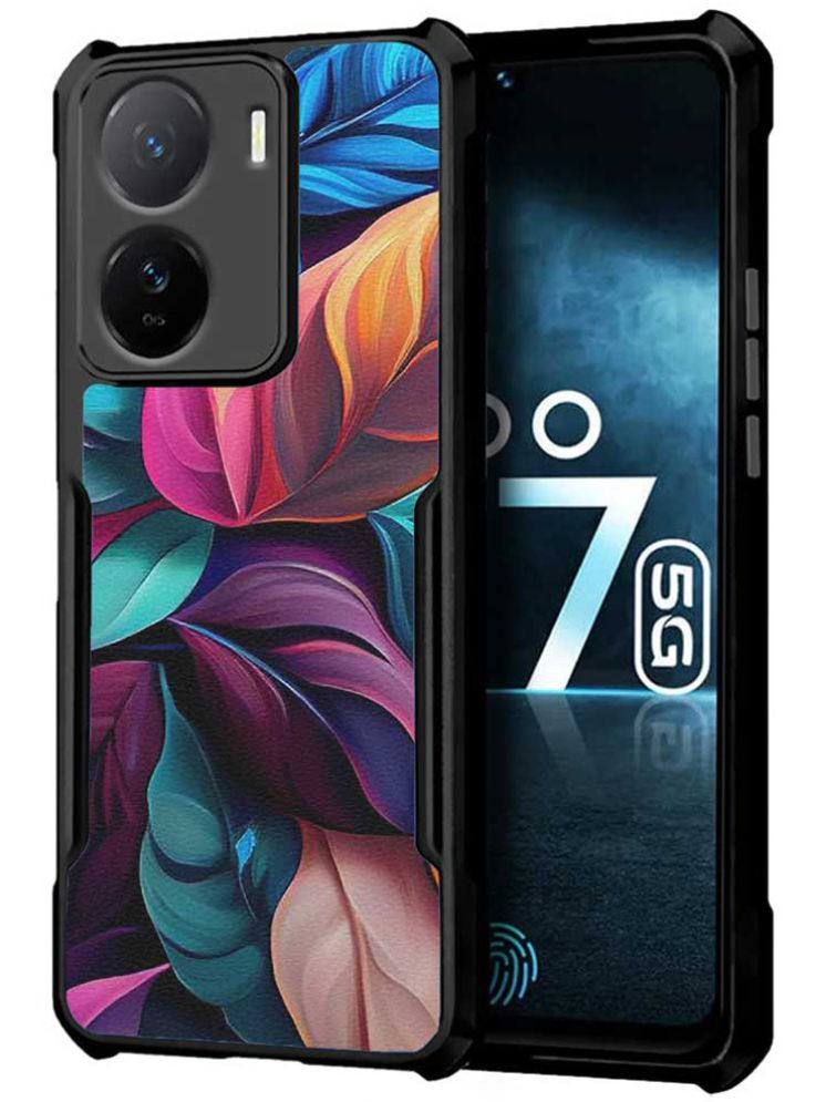     			COBERTA Multicolor Printed Back Cover Polycarbonate Compatible For iQoo Z7s 5G ( Pack of 1 )