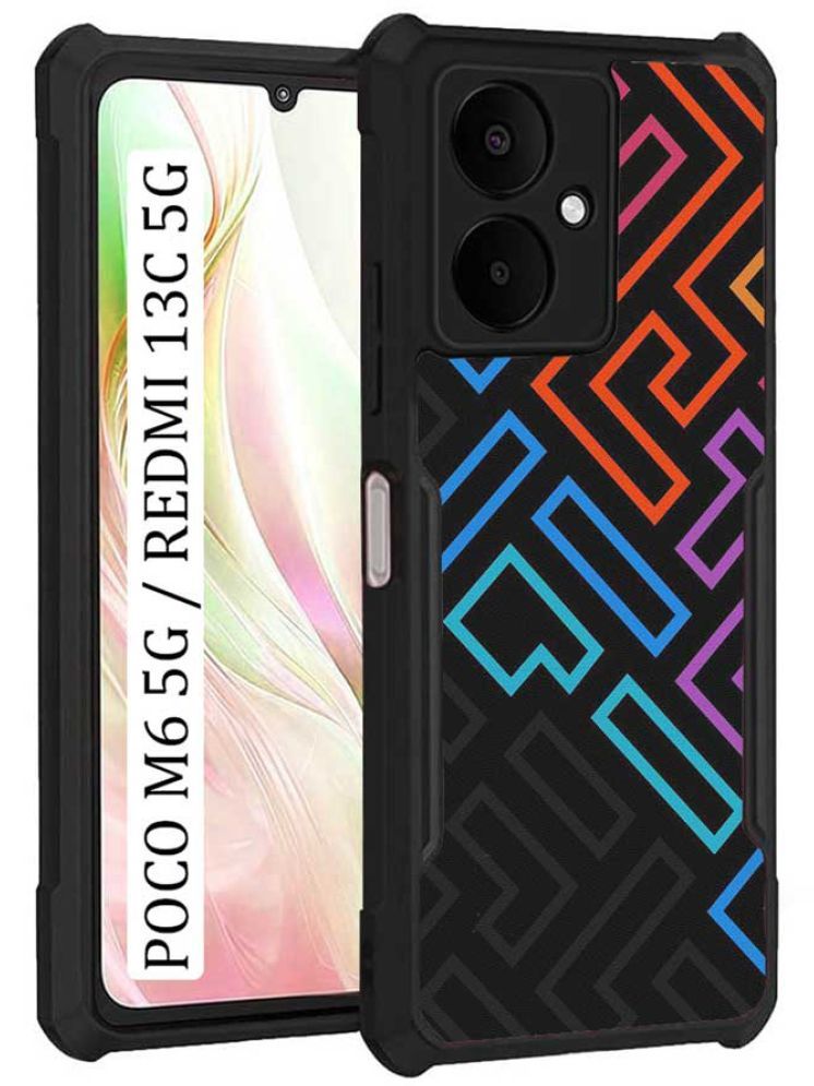     			COBERTA Multicolor Printed Back Cover Polycarbonate Compatible For Poco M6 5G ( Pack of 1 )