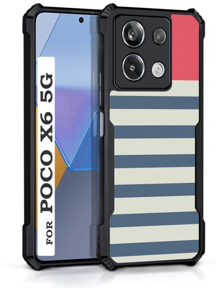     			COBERTA Multicolor Printed Back Cover Polycarbonate Compatible For Poco X6 5G ( Pack of 1 )