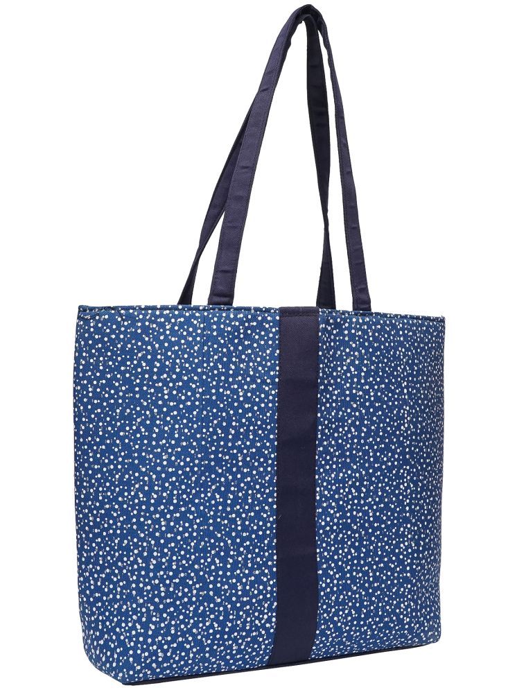     			ENSAC Blue Cotton Shoulder Bag