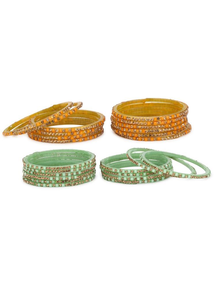     			Somil Multicolor Bangle Set ( Pack of 24 )