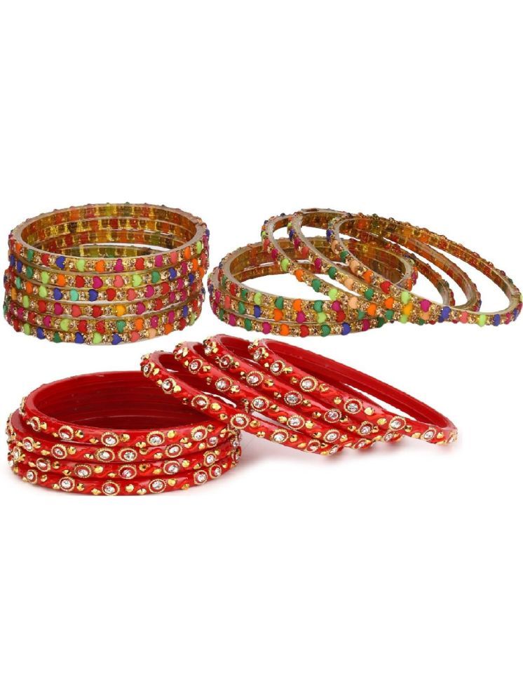     			Somil Multicolor Bangle Set ( Pack of 24 )