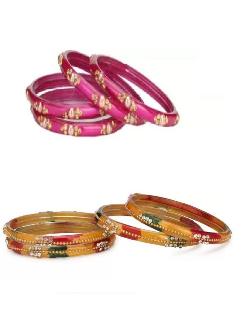     			Somil Multicolor Bangle Set ( Pack of 8 )