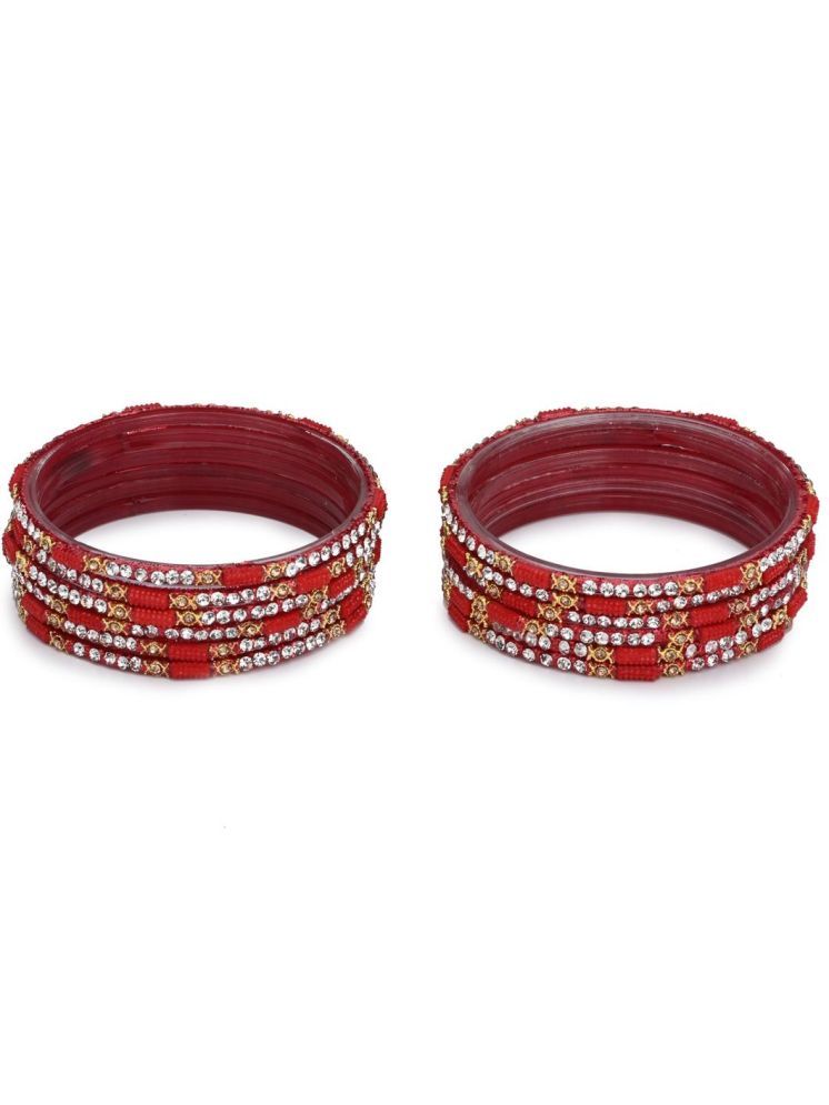     			Somil Red Bangle Set ( Pack of 12 )