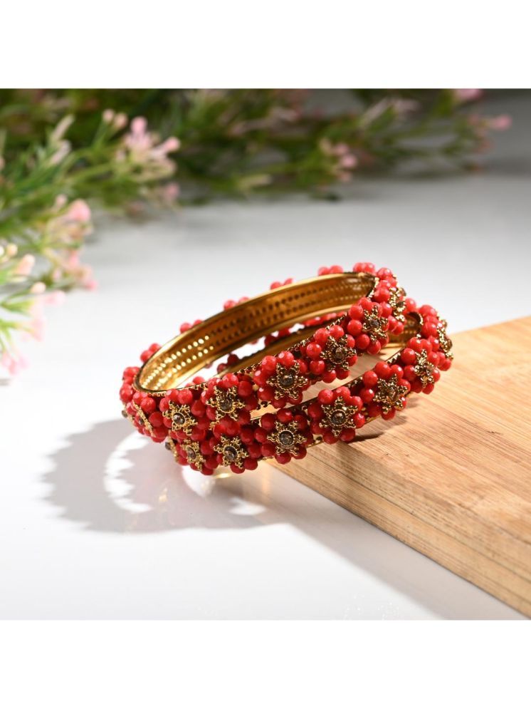     			Somil Red Bangle Set ( Pack of 2 )