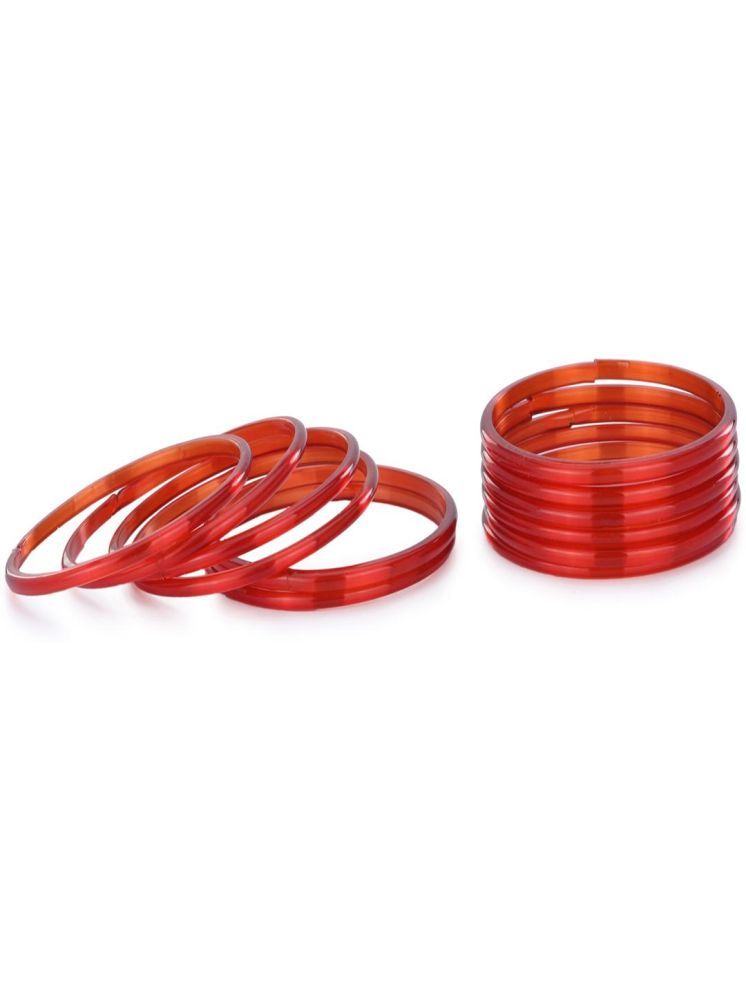     			Somil Red Bangle Set ( Pack of 12 )