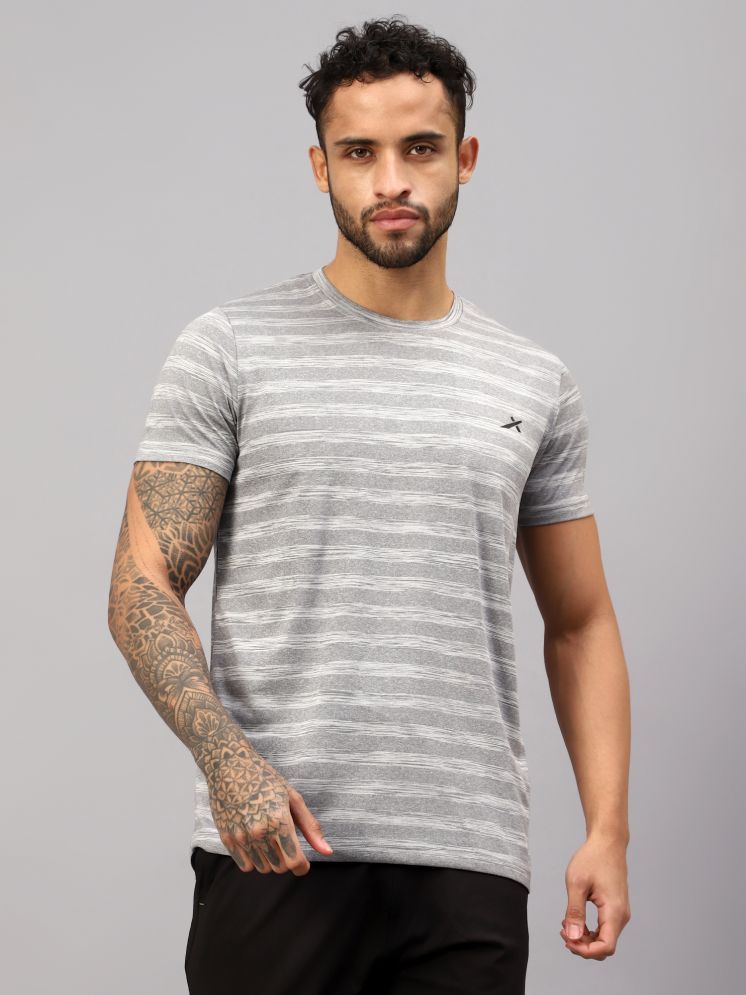     			Vector X Silver Polyester Regular Fit Men's Sports T-Shirt ( Pack of 1 )