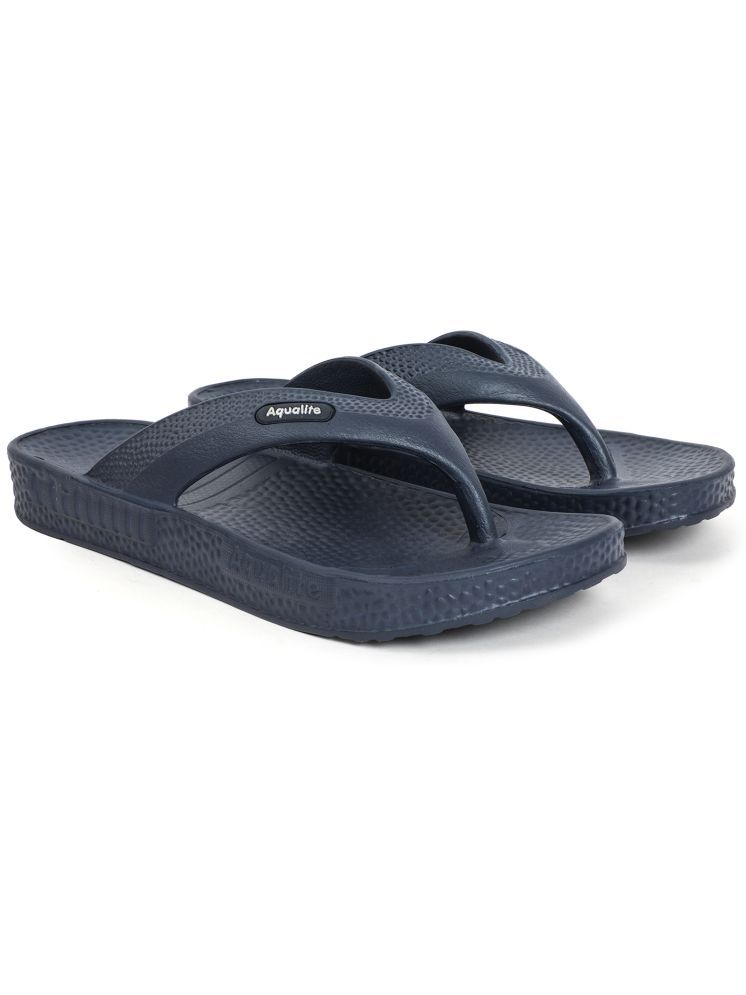     			Aqualite Navy Men's Slide Flip Flop