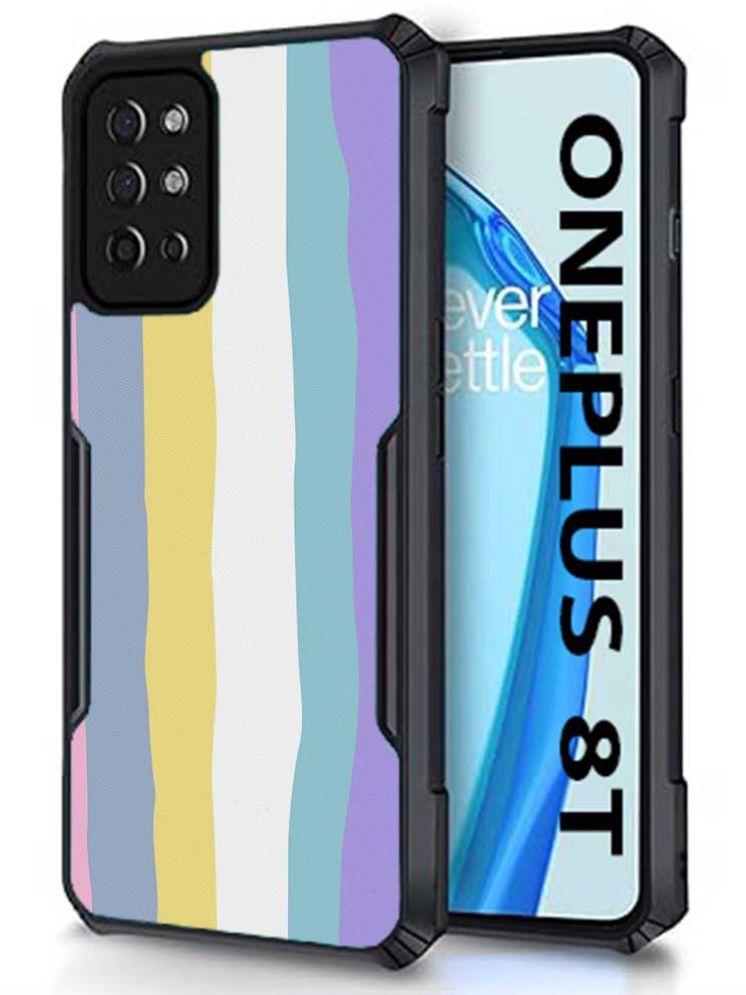     			COBERTA Multicolor Printed Back Cover Polycarbonate Compatible For OnePlus 8T ( Pack of 1 )