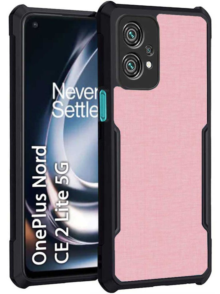     			COBERTA Pink Printed Back Cover Polycarbonate Compatible For Oneplus Nord Ce 2 Lite 5G ( Pack of 1 )