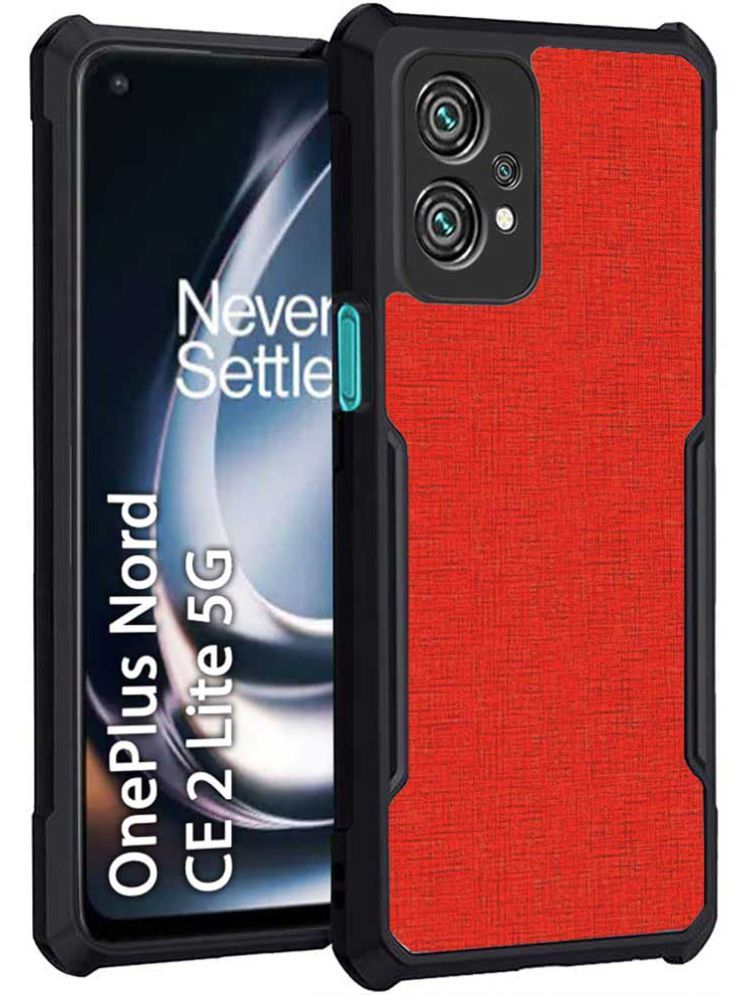     			COBERTA Red Printed Back Cover Polycarbonate Compatible For Oneplus Nord Ce 2 Lite 5G ( Pack of 1 )