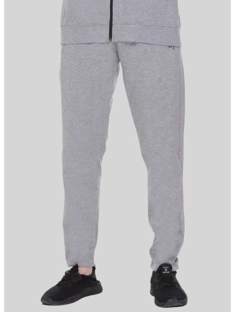     			LEEBONEE Light Grey Fleece Men's Trackpants ( Pack of 1 )