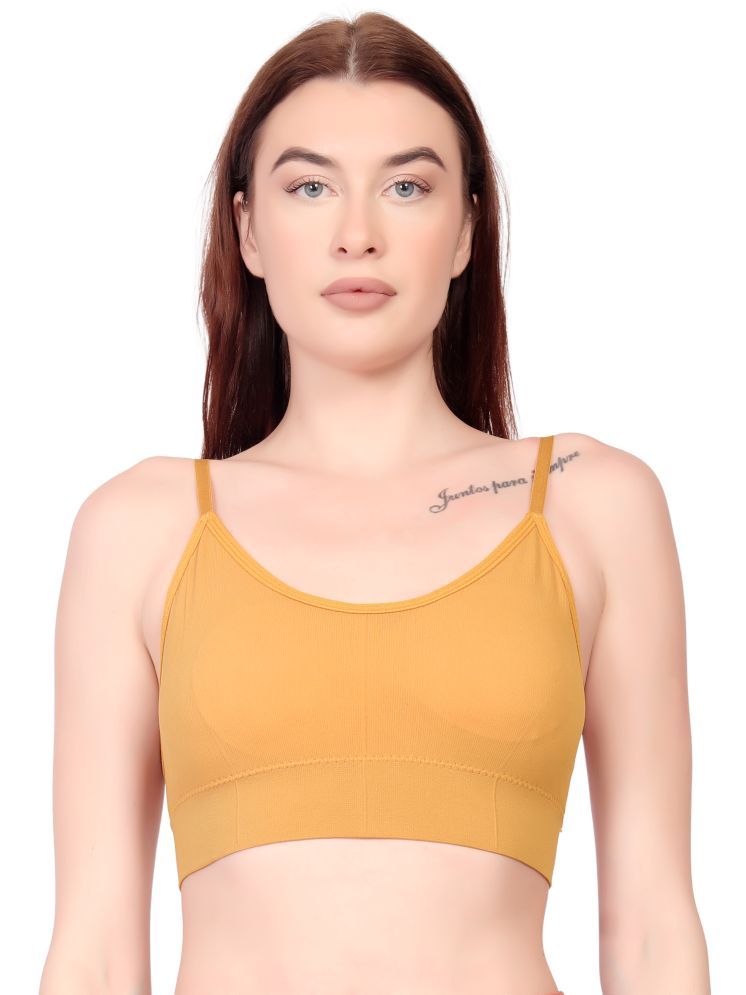     			3Mads Pack of 1 Cotton Blend Removable Padding Women's Cami bra ( Yellow ) GBra013_Y