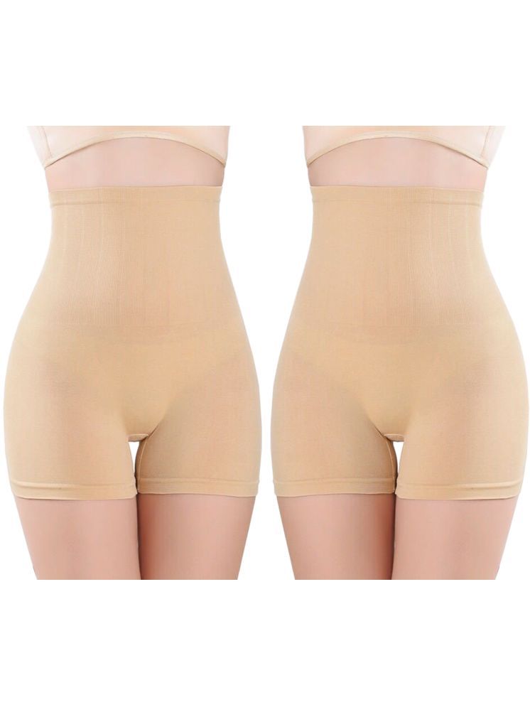     			3Mads Pack of 2 Cotton Women's Thigh Compressor ( Beige ) SFH007_SK_SK_S_SORT