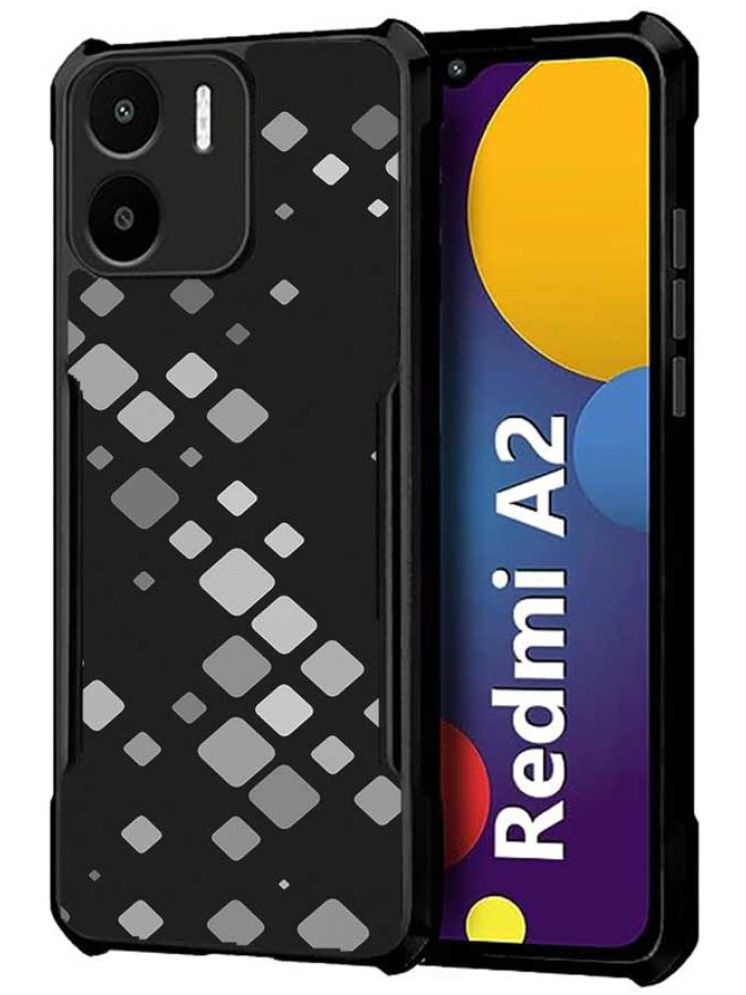     			COBERTA Black Printed Back Cover Polycarbonate Compatible For Redmi A2 ( Pack of 1 )