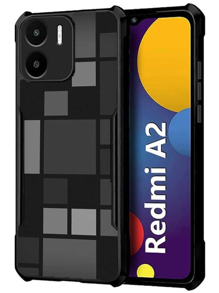     			COBERTA Black Printed Back Cover Polycarbonate Compatible For Redmi A2 ( Pack of 1 )