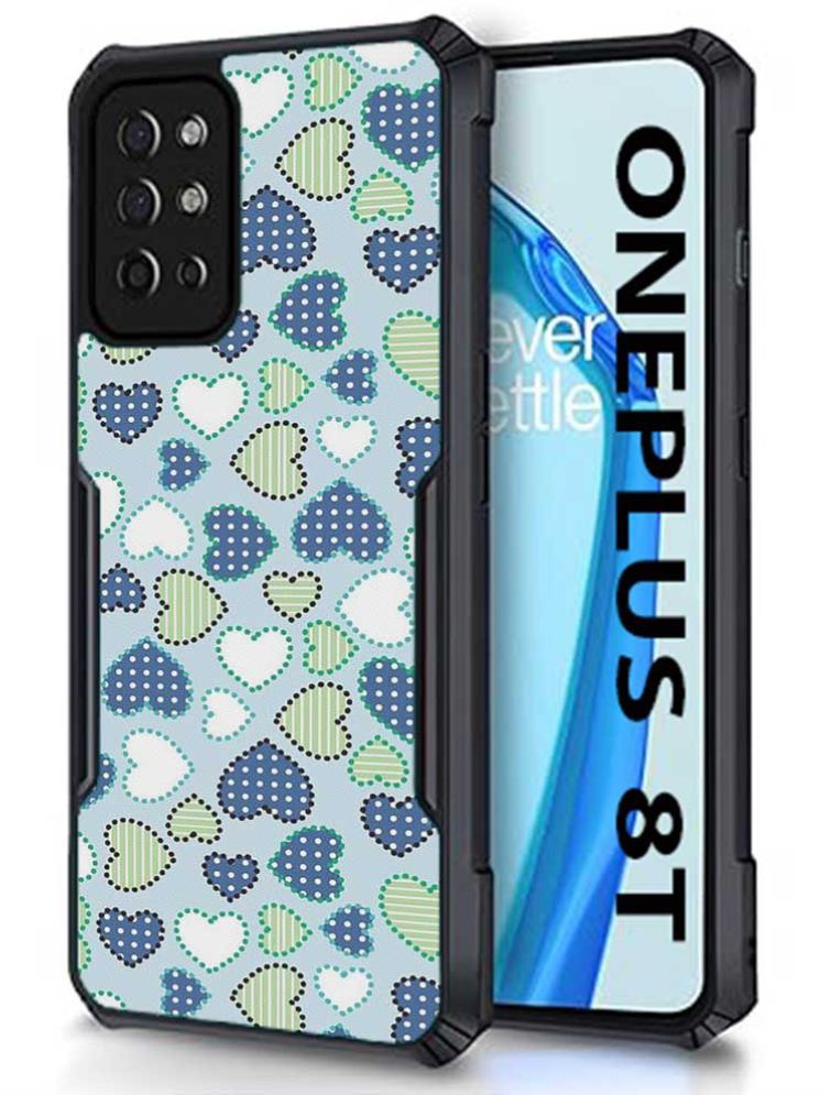     			COBERTA Multicolor Printed Back Cover Polycarbonate Compatible For OnePlus 8T ( Pack of 1 )