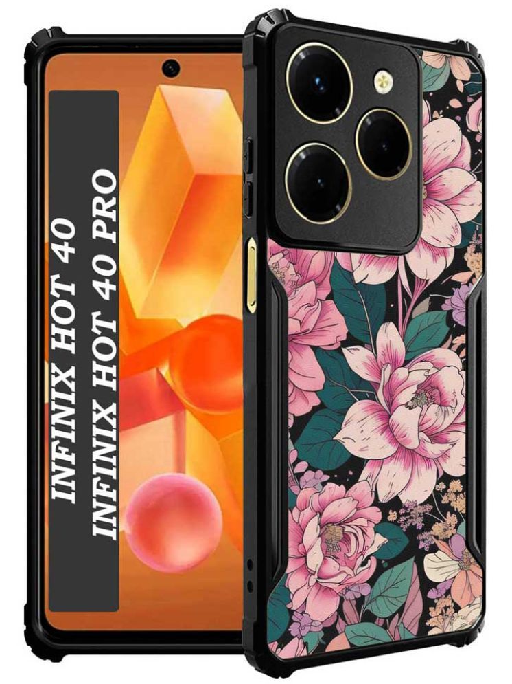     			COBERTA Multicolor Printed Back Cover Polycarbonate Compatible For Inifinix Hot 40 Pro ( Pack of 1 )